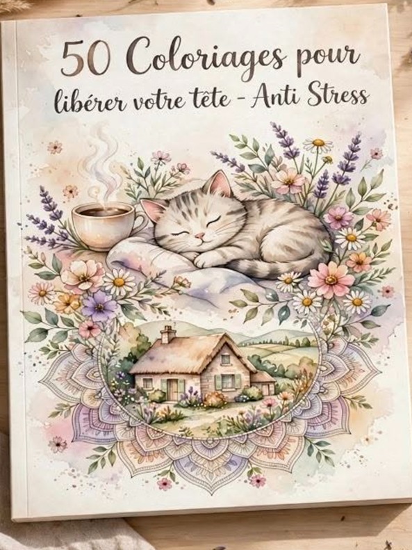 Couverture du livre « 50 Coloriages »